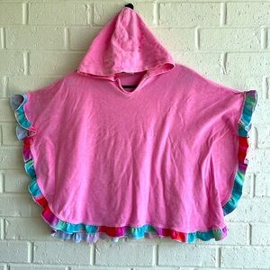Millie Loves Lily Girls Pink Terrycloth Hoodie Swim Cover-up/Bath Time Wrap  Med